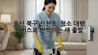 울산 북구 신천동 ✨ 청소 대행 서비스로 반짝이는 새 출발!