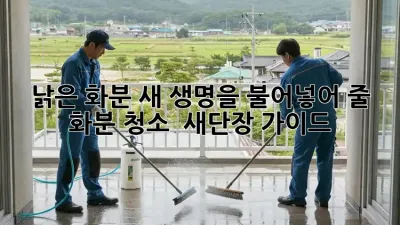 낡은 화분, 새 생명을 불어넣어 줄 화분 청소 & 새단장 가이드